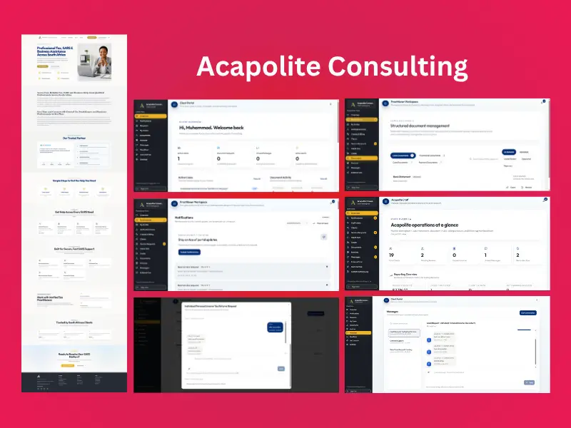 Acapolite Consulting SaaS platform built by Muhammad Bilal