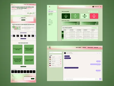 Admin dashboard web application built with React