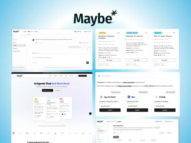 Maybe Tech SaaS platform built by Muhammad Bilal